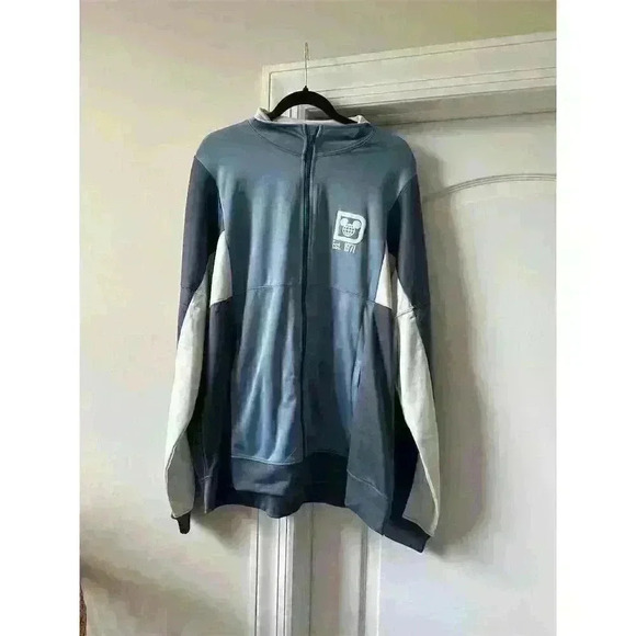 Disney World Parks Blue Zip Track Jacket Spirit Jersey Unisex M - Picture 1 of 3